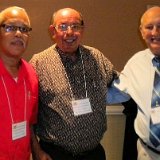 The "Oldtimers" L-R Wesley Jefferies, Dale Martin and Tim Holmes.  All served in Vietnam with the 6/27th in 1965-66.